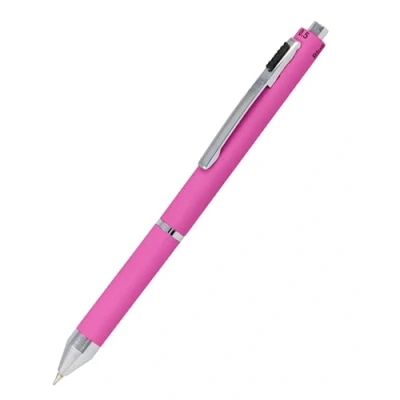 Bild av Multipen 4 i 1 Kulspetspenna och blyertspenna Multifunktionspenna metall 3 x kulspetspennor blått, svart rött, stiftstift inkl. suddgummi, färg rosa