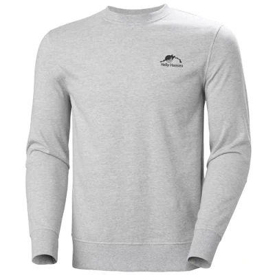 Bild av Helly Hansen Nord Graphic Crew herrtröja, 952 grå melange, XL