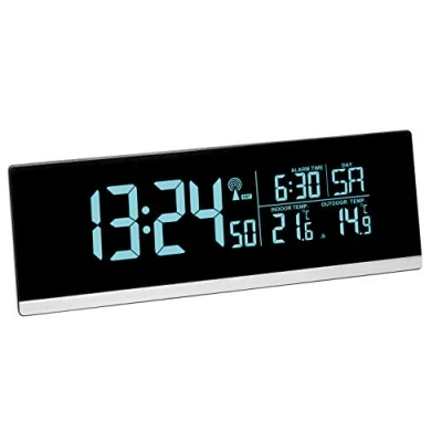 Bild av TFA Dostmann 60.2548.01 Väckarklocka, L 215 x B 30 H 75 mm, Svart