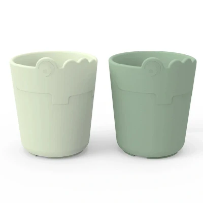 Bild av Done By Deer Mini Muggar Croco 2 pack, Gröna