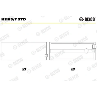 Bild av Vevlager GLYCO H1103/7 STD