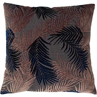 Bild av Paoletti Palm Grove kuddfodral, rodna/marinblå, 50 x cm