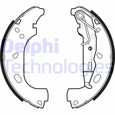 Bild av Bromsbackar, sats DELPHI LS2167