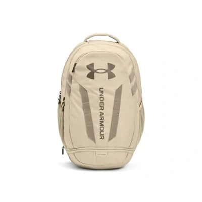 Bild av Under Armour Unisex Ua Hustle Lite ryggsäck ryggsäckar, (045) Downpour grå/metalliskt guld, en storlek