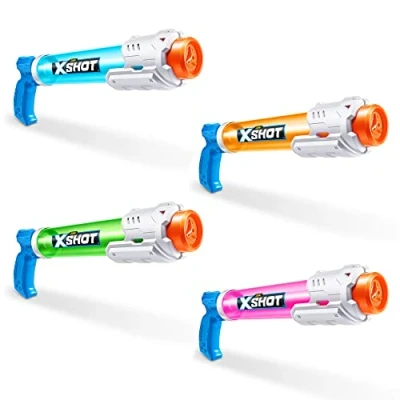 Bild av XSHOT Water Fast Fill kombinationspaket (2 mikro och 2 nano pack), sommar utomhus pool leksak, brevlåda