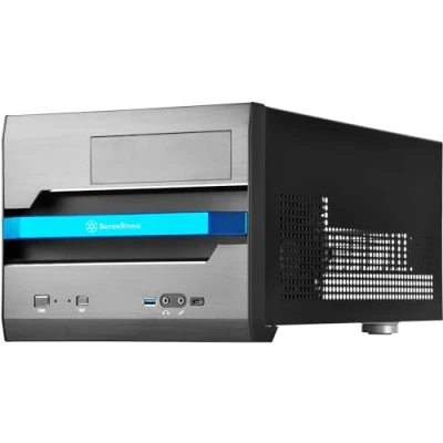 Bild av SilverStone SST SG12B Black Chassi Cube Svart