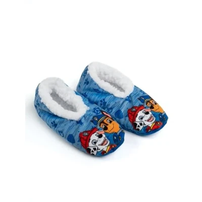 Bild av United Labels Homesocks ballerinaskor för flickor och pojkar ABS vintertofflor fodrade tofflor, Paw Patrol ljusblå, 27/30 EU