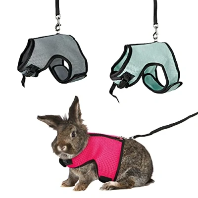 Bild av Trixie Soft harness with leash dwarf rabbits 25 32 cm 1.20 m Assorted