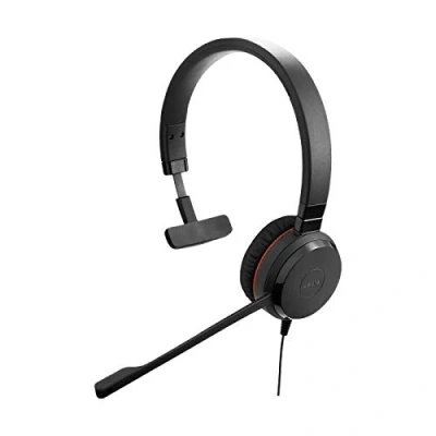 Bild av Jabra Evolve 30 MS Mono Headset Microsoft certifierade hörlurar för VoIP Softphone med Passive Noise Cancellation USB kabel kontroll Svart