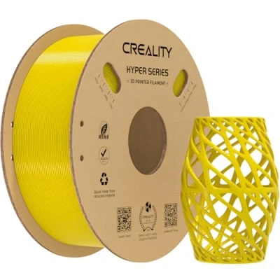 Bild av Creality 1,75 mm gult PETG filament för K1 Max, 3D skrivarfilament designat hög hastighet 30 till 600 mm/s, 1 kg (2,2 lb)/rulle, Hyper filament, ± 0,03