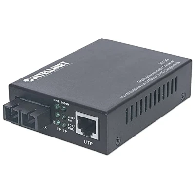 Bild av Intellinet 507349 Gigabit Ethernet Singlemode mediakonverterare svart