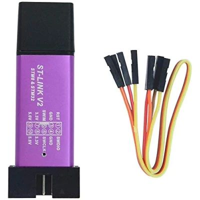 Bild av ICQUANZX ST Link V2 programmeringsenhet Mini STM8 STM32 emulator Downloader M89 ny (slumpmässig färg)