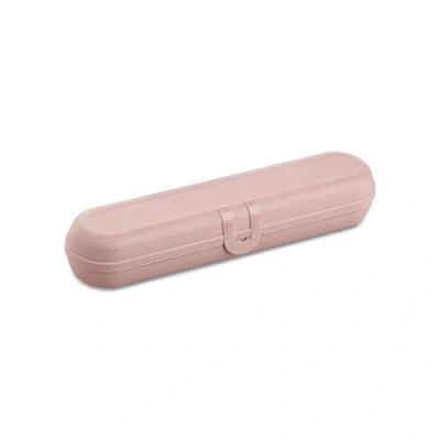 Bild av Koziol KLIKK ETUI besticklåda to go, fodral för resebestick, bestickväska, utomhus bestickbehållare, campingbestick fodral, bestickförpackning återanvändbar, ekologisk rosa