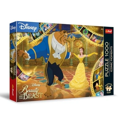 Bild av Trefl Premium Plus Quality Puzzle Iconic Moments: Skönheten och odjuret 1000 bitar, Pusselserie med favoritkaraktärer, Perfekt passande För vuxna barn från 12 år