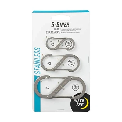 Bild av Nite Ize S Biner stål storlek 2,3,4 silver, Gr. 2+3+4, modern