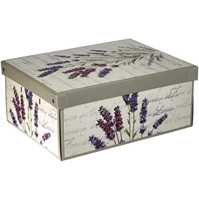 Bild av Kanguru la coperta con le maniche COLLECTION MIDI LAVANDA PROFUMATA förvaringslåda, papperskort, LAVENDEL, MEDIUM