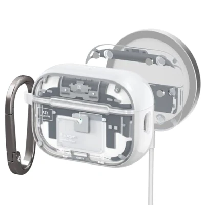 Bild av Spigen Ultra Hybrid MagFit Case Kompatibel med AirPods Pro 2nd Gen (2023/2022) ZeroOne Vit