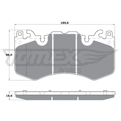 Bild av TOMEX brakes TX 17 07 Jeu de plaquettes frein Essieu avant préparé pour indicateur d&#039;usure LAND ROVER: Range Rover Sport, 3