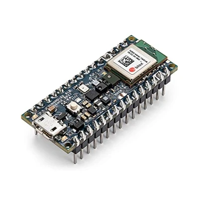 Bild av Arduino Nano 33 BLE Sense Rev2 with headers [ABX00070] 3.3V AI enabled board microphone gesture sensor Edge Computing TinyML