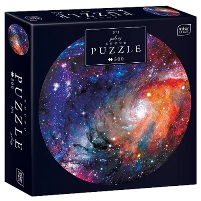 Bild av Interdruk Puzzle 500 Round PUZ500RG1 Pussel, Galaxy no. 1, 63 cm