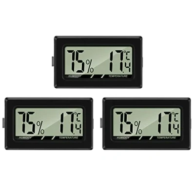 Bild av Thlevel Digital termometer och hygrometer med LCD, temperatur fuktighetsmätare för växthus, bilar, hem kontor (3 st)