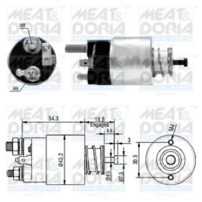 Bild av Magnetbrytare, startmotor MEAT &amp; DORIA 46135