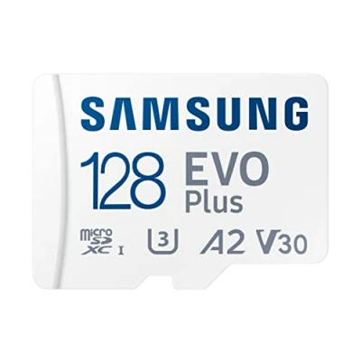 Bild av Samsung Evo Plus 128 GB SDXC U3 klass 10 A2 130 MB/s microSD minneskort med version 2021 adapter (MB MC128KA/EU)