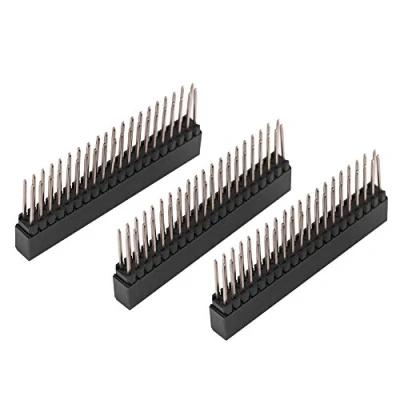 Bild av 3st 2 x 20 Pin Female Header 2.54mm Headers Extra Tall Double Row Short For Pcb Board/, Dedikerad för anslutningsgränssnitt