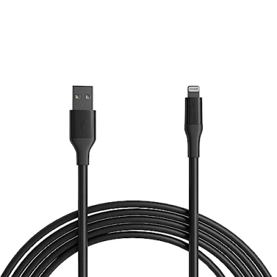 Bild av Amazon Basics USB A till Lightning ABS laddningskabel, MFi certifierad laddare för Apple iPhone 14 13 12 11 X Xs Pro, Pro Max, Plus, iPad, 3 m, svart