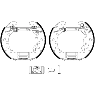Bild av TEXTAR Shoe Kit Pro 84065301 de freins, freins à tambours avec cylindre roue, élément d&#039;ajustage FIAT: Grande Punto 3/5 portes