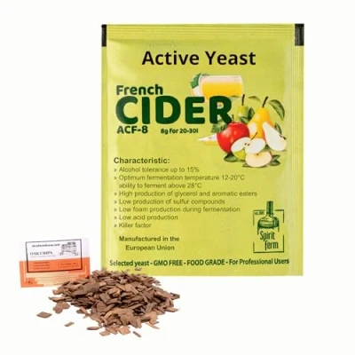 Bild av ciderjäst 25 l apelvinjäst ren jäst vinjäst päronvin öljäst äppelbordsvin
