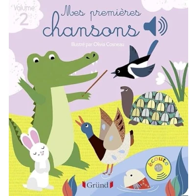 Bild av Mes premières chansons volume 2 Livre sonore avec 6 puces Dès 1 an
