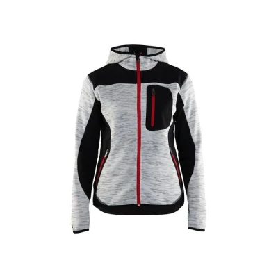 Bild av JACKA 4931 2117 STICKAD DAM GRÅMELERAD/SVART XXXL Beijerbygg Byggmaterial