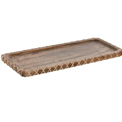 Bild av Bordsdekoration Home ESPRIT Naturell Mangoträ Kolonial 33 x 13 1,25 cm
