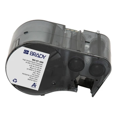 Bild av Brady M5 97 488 polyestertejp svart text vit tejp 22,86mm x (original)