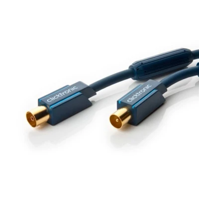 Bild av Clicktronic Casual antennkabel (koaxkontakt/koaxkoppling, 95 dB, 10 m)