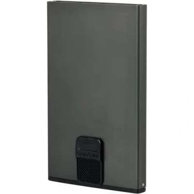Bild av SAMSONITE Cardprotector ALU FIT 201 Slide Up Case Kortfodral med RFID och NFC skydd, Grå (antracit), 10.2 cm, Minimalistisk