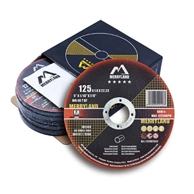 Bild av Merryland Kapskiva 125 Metall Rostfritt Stål Järn Skärskiva för Vinkelslipar, X 1,6 mm Tunn Flexibel Skiva 25pcs, Expert Line E12081642