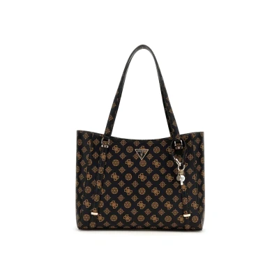 Bild av GUESS Eco Erica Elite tygväska Brun logotyp, logotyp