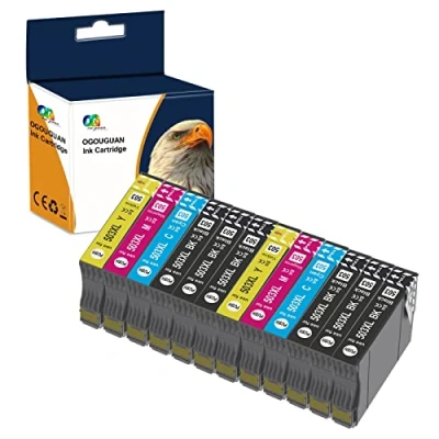 Bild av OGOUGUAN 12 bläckpatroner kompatibla med 503 XL för Expression Home XP 5200 5205 Workforce WF 2960DWF 2965DWF 2960 2965