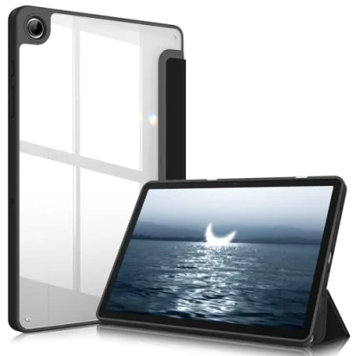 Bild av Fintie Hybridfodral för Samsung Galaxy Tab A9 Plus 11 tum 2023 stötsäkert skyddsfodral med transparent hårt skal på baksidan surfplatta SM X210/X216/X218, TPU