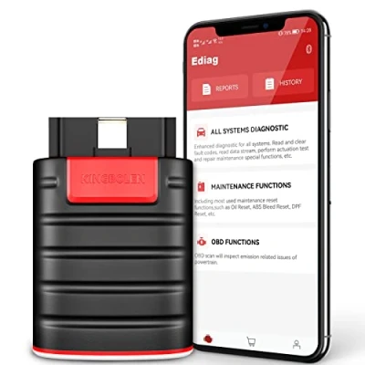 Bild av KINGBOLEN EDIAG Obd2 Diagnosegerät Bluetooth,Multibrand Vollständiges System Kfz Mit Aktiver Test, ECU Codierung, Auto VIN,15 Rückstellfunktion Codeleser für iPhone &amp; Android