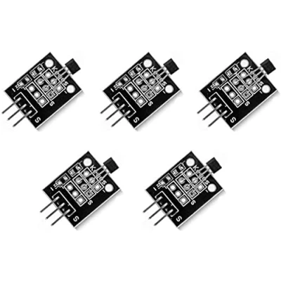 Bild av Fasizi 5 st Hall Effect KY 003 magnetisk sensormodul DC V för Arduino PIC AVR smarta bilar