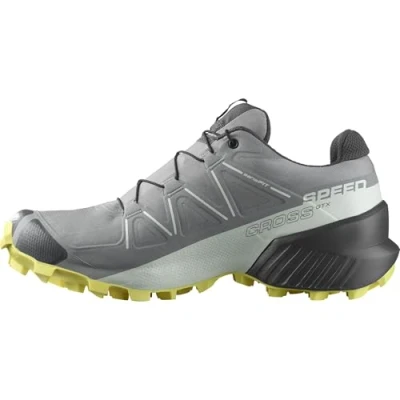 Bild av Salomon SPEEDCROSS GORE TEX dam, Sharkskin / Clearly Aqua Sunny Lime, 43 1/3 EU