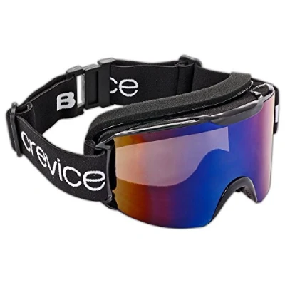Bild av Black Crevice skidglasögon I ramlös design olika färger snowboardglasögon okrossbara dubbelglas anti dimbeläggning och UV 400 skydd justerbar storlek