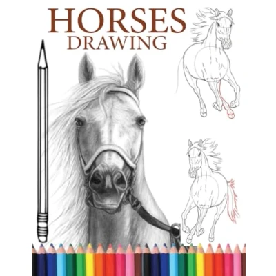 Bild av Horses Drawing: A Complete Guide to Drawing and Ponies.learn how draw horses. With easy follow, step by instructions.