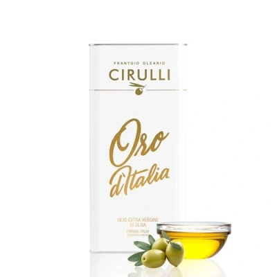 Bild av Frantoio Oleario Cirulli Behållare för olivolja 5 liter Kallpressad extra jungfruolja Förstklassig kvalitet Produkt 100% italienska oliver