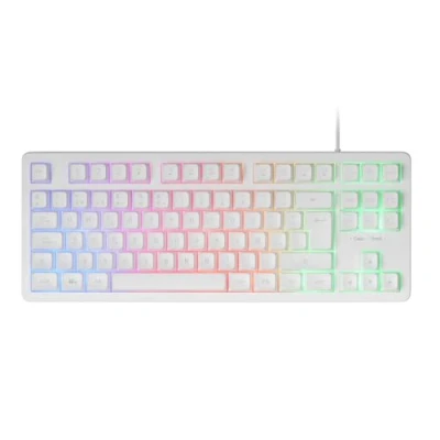 Bild av Mars Gaming MK023WES, Keyboard TKL, Hybrid H Mech Technology, FRGB Rainbow Illumination, Anti ghosting, Universal Compatibility, White, Spanish Language