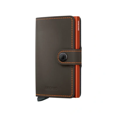 Bild av Secrid Miniwallet Matte Truffle &amp; Orange Gratis gravyr