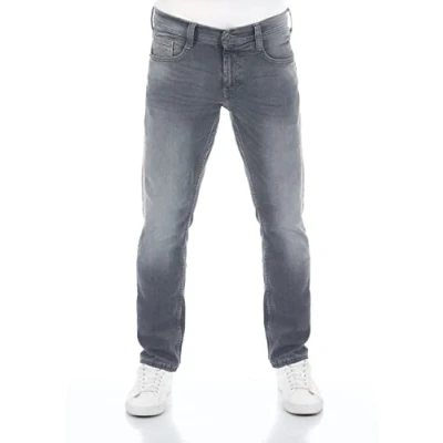Bild av MUSTANG jeans herr stretch Oregon Tapered Fit byxor denim blå grå svart 30 31 32 33 34 36 38 40, Ljusgrå (1009375 313), 36W / 34L